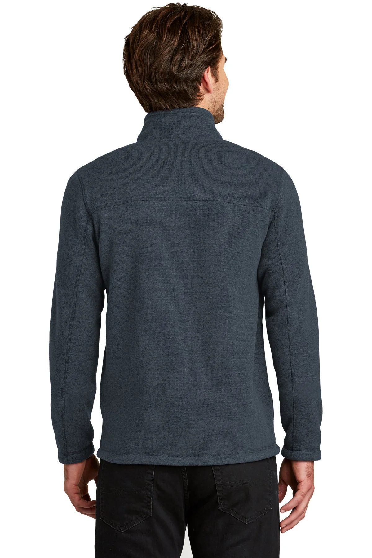 The North Face Sweater Fleece Jacket, Urban Navy Heather [Horizontal Talent] - Image 2