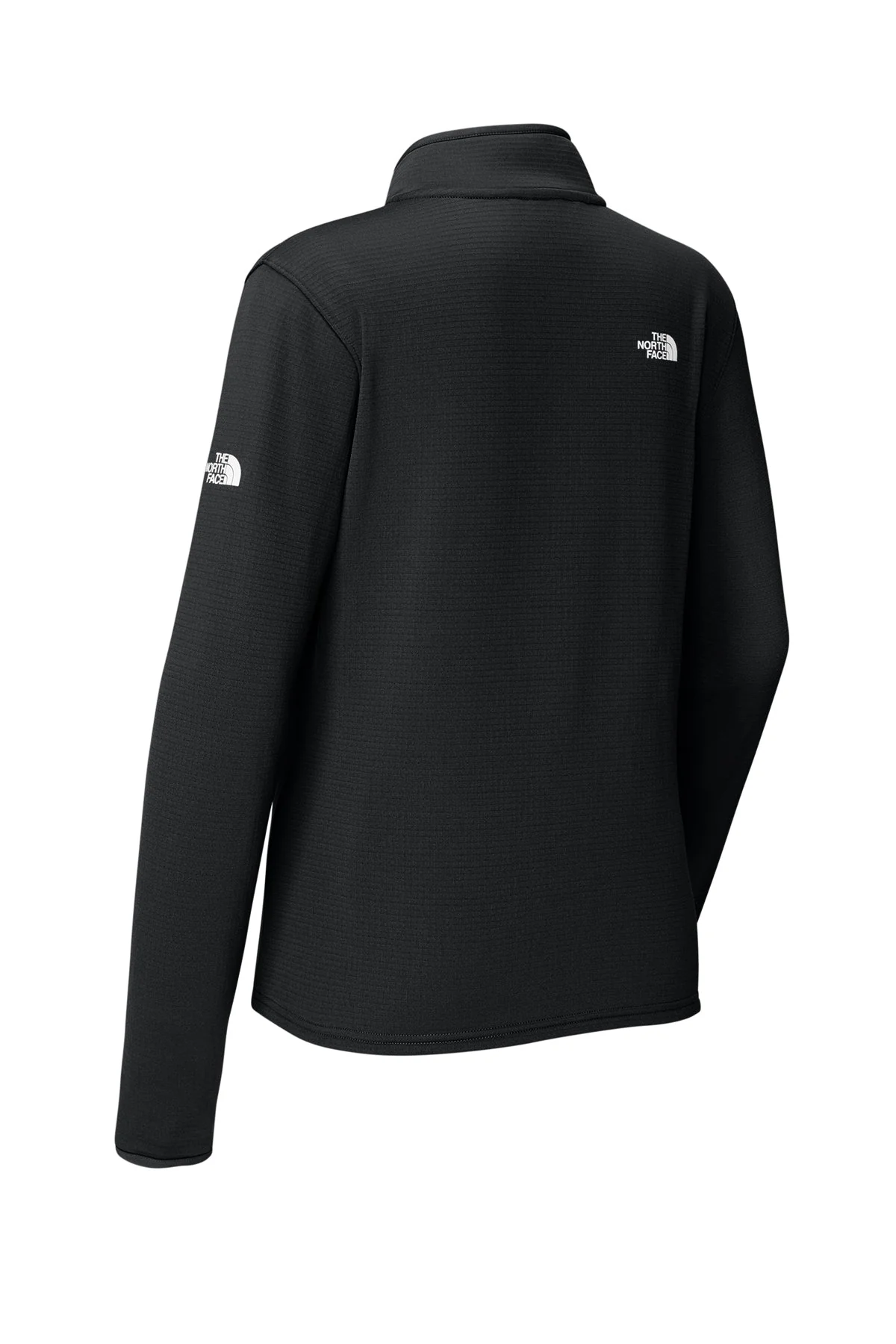 The North Face Womens Aim Full-Zip Fleece Custom Jackets, TNF Black - Image 2