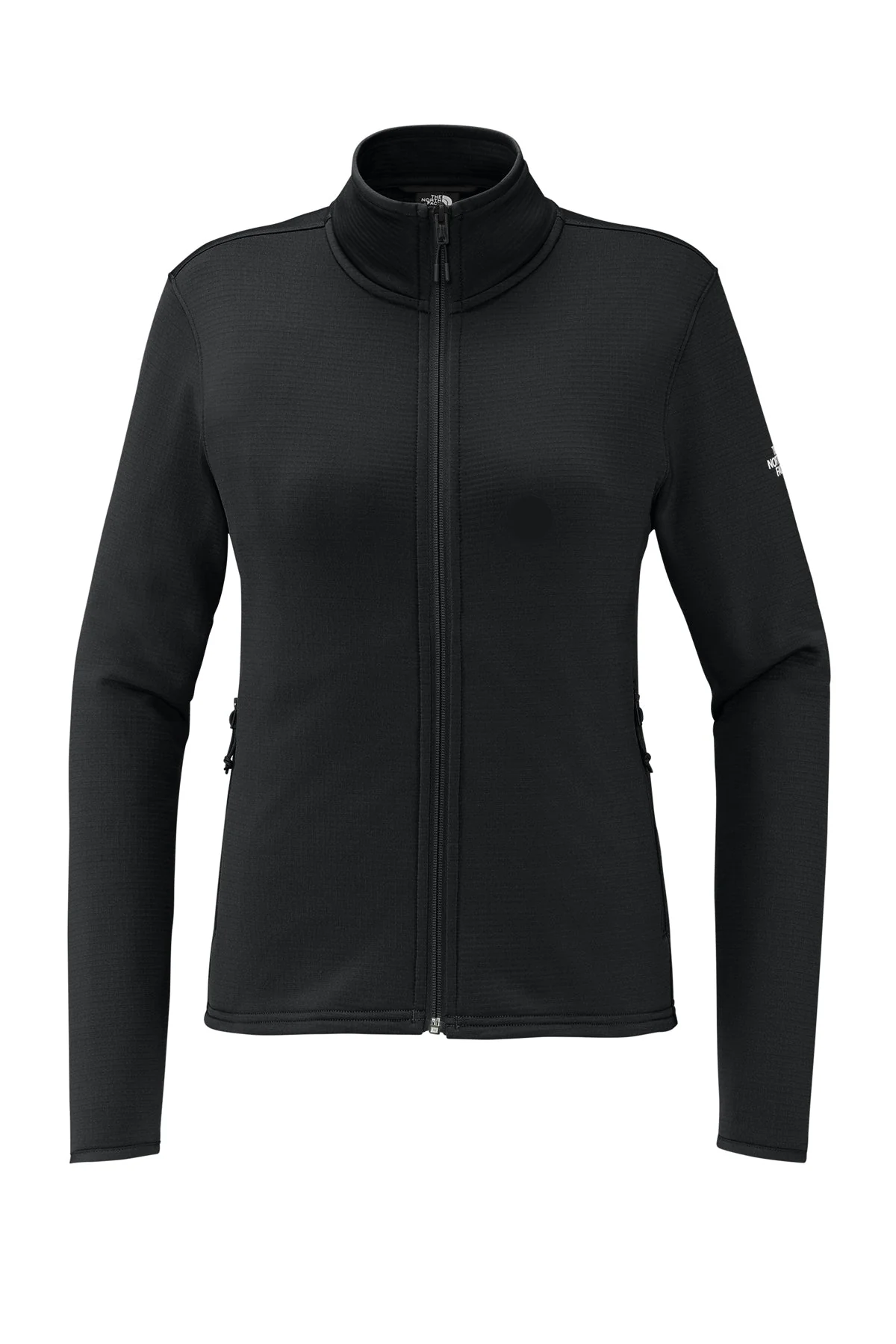 The North Face Womens Aim Full-Zip Fleece Custom Jackets, TNF Black - Image 3
