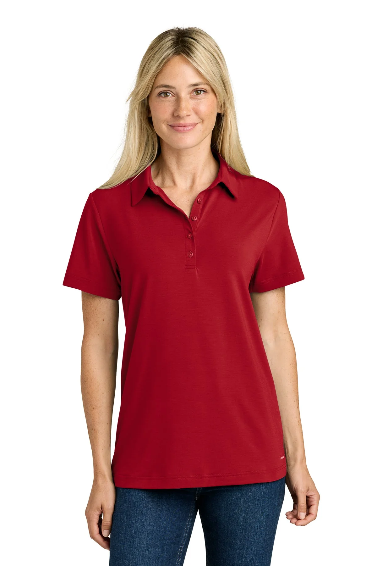 The North Face Womens Canyon Crest Custom Polos, TNF Red - Image 4