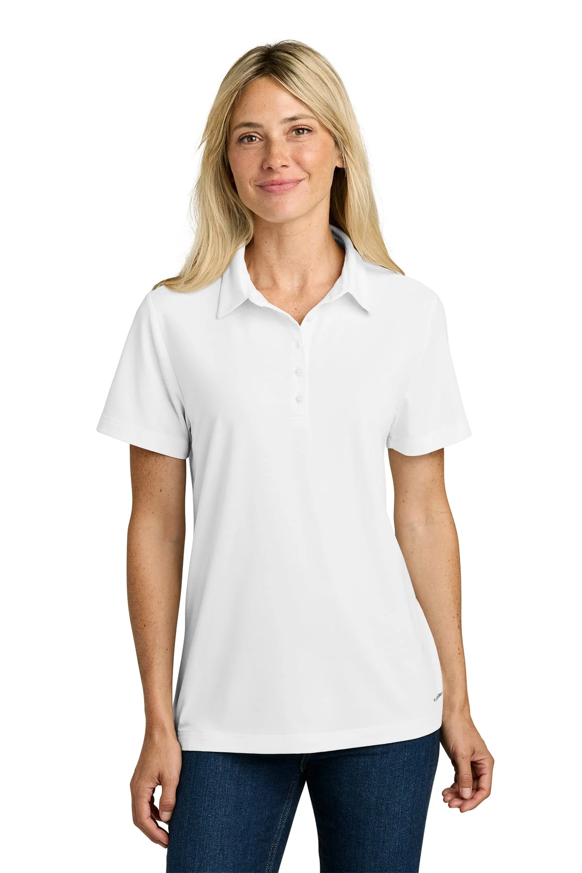 The North Face Womens Canyon Crest Custom Polos, TNF White - Image 4