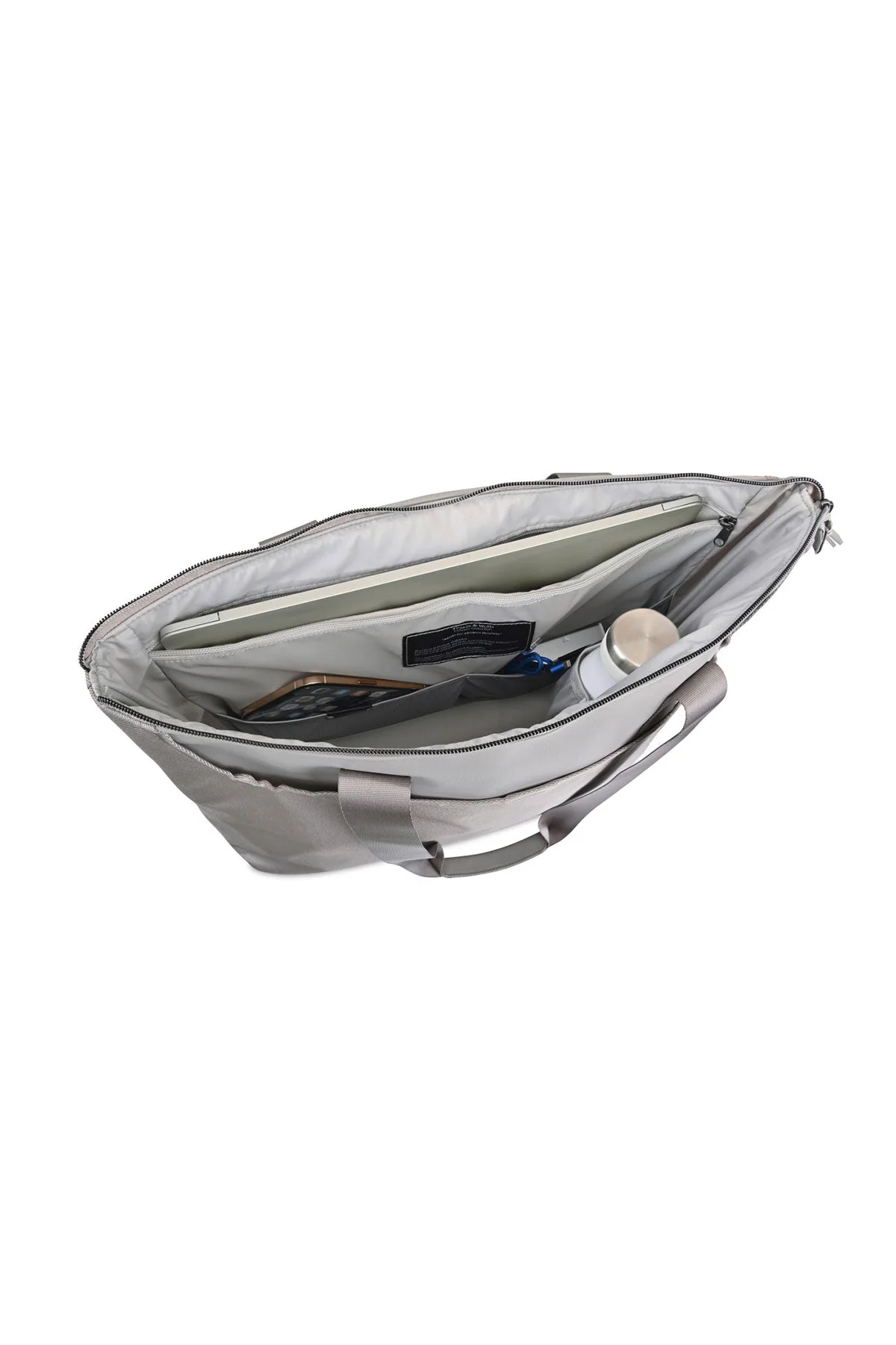 Travis & Wells Lennox Laptop Custom Tote, Taupe - Image 3