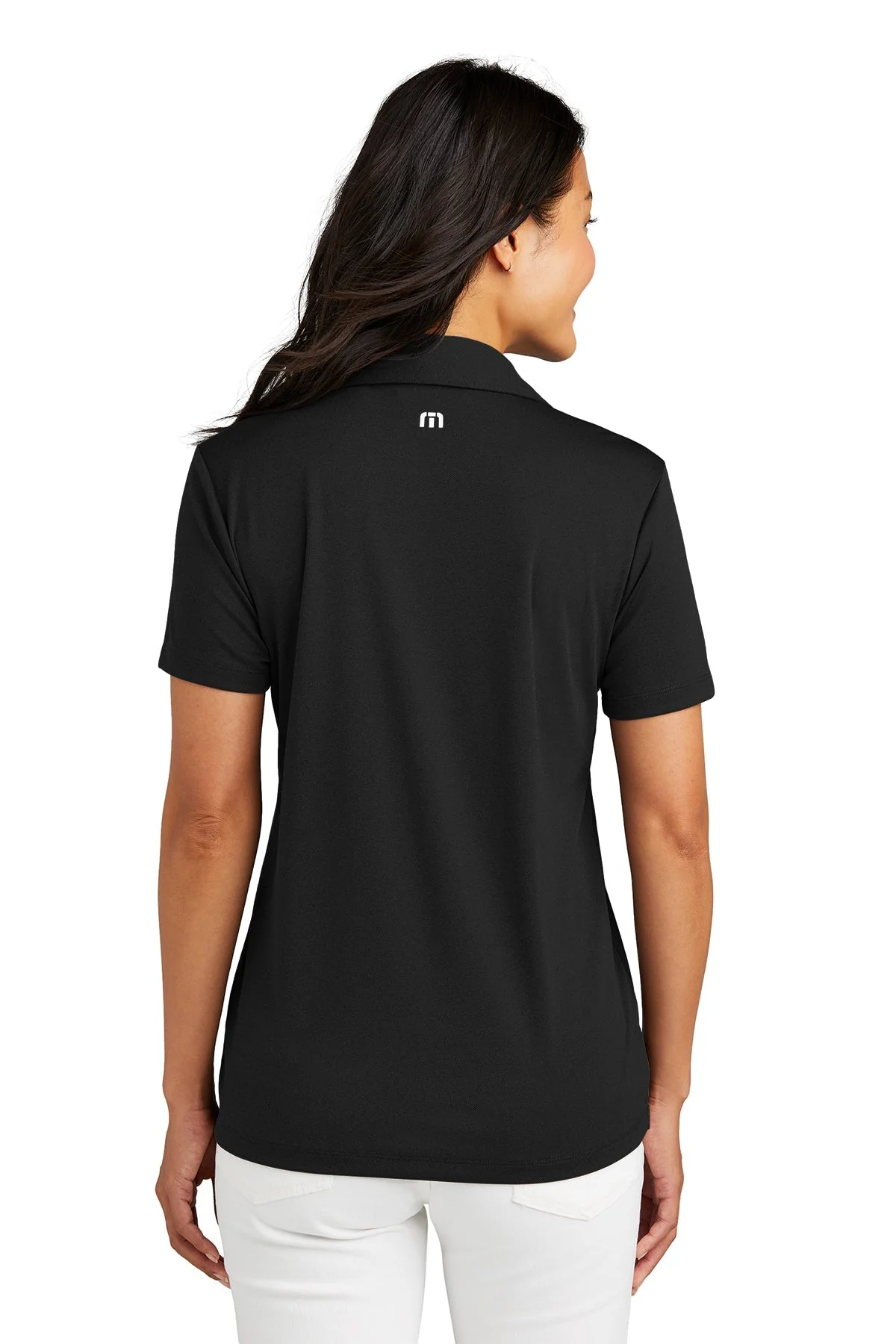 TravisMathew Ladies Coto Performance Polo, Black [Cunningham & Associates, LLC] - Image 2