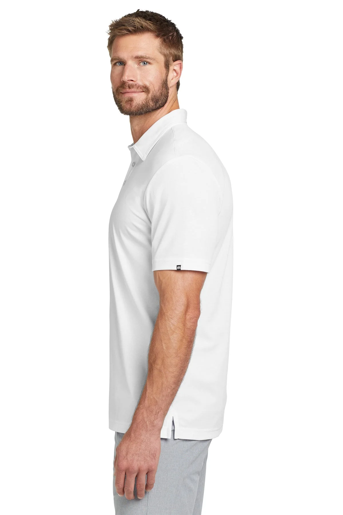 TravisMathew Oceanside Polo, White [Control Risks] - Image 3