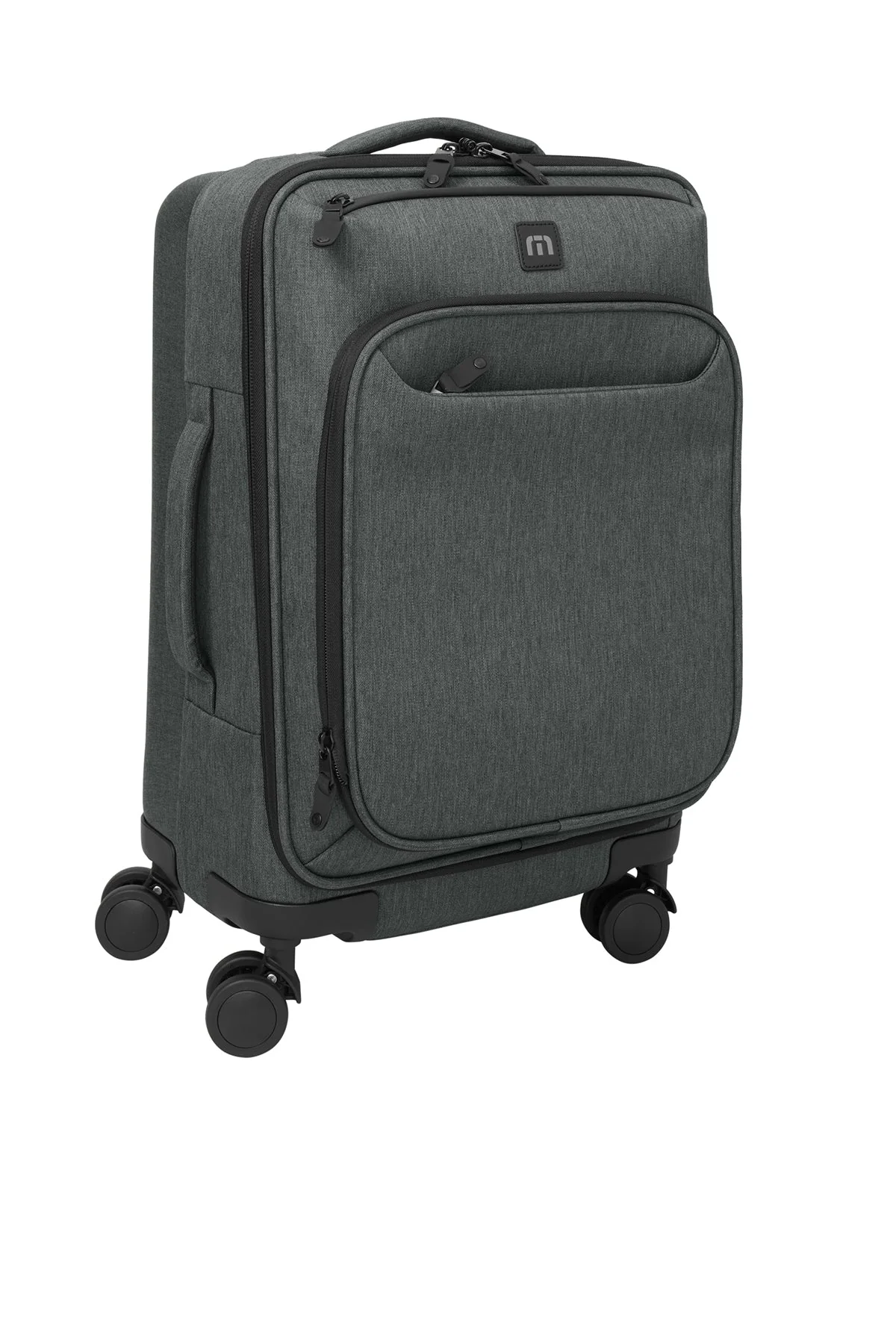 TravisMathew Quad Carry-On Spinner, Graphite Heather - Image 3