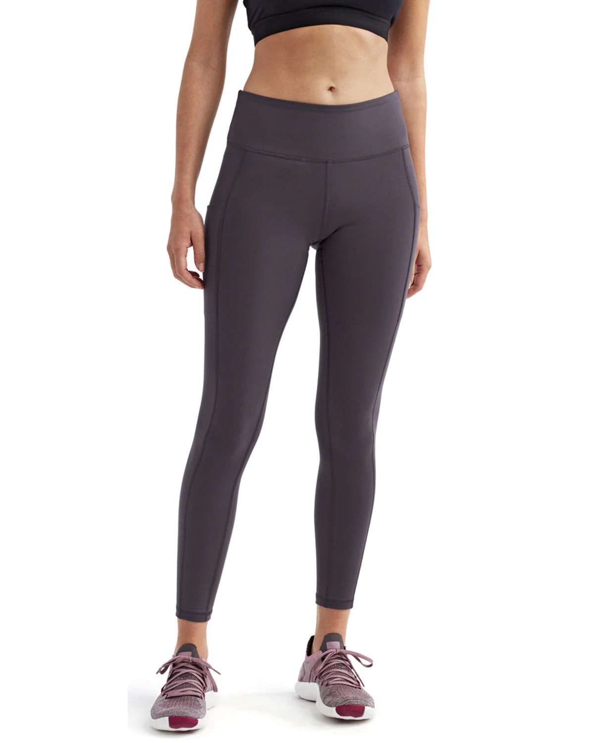 TriDri Ladies Performance Legging, Charcoal [Real8 Group] - Image 3