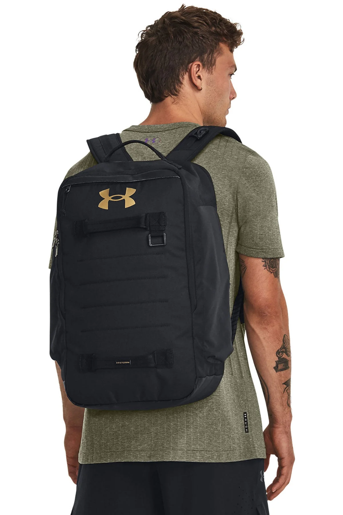 Under Armour Contain 2.0 Custom Backpacks, Black - Image 3