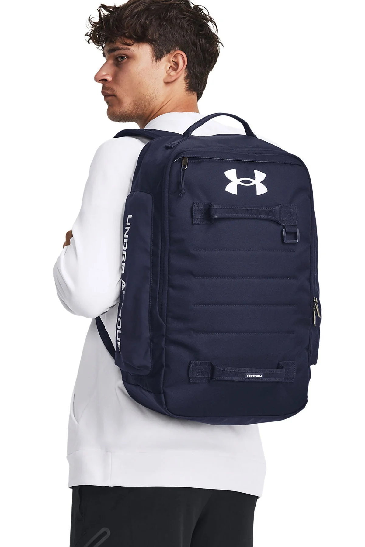 Under Armour Contain 2.0 Custom Backpacks, Medium Navy - Image 3