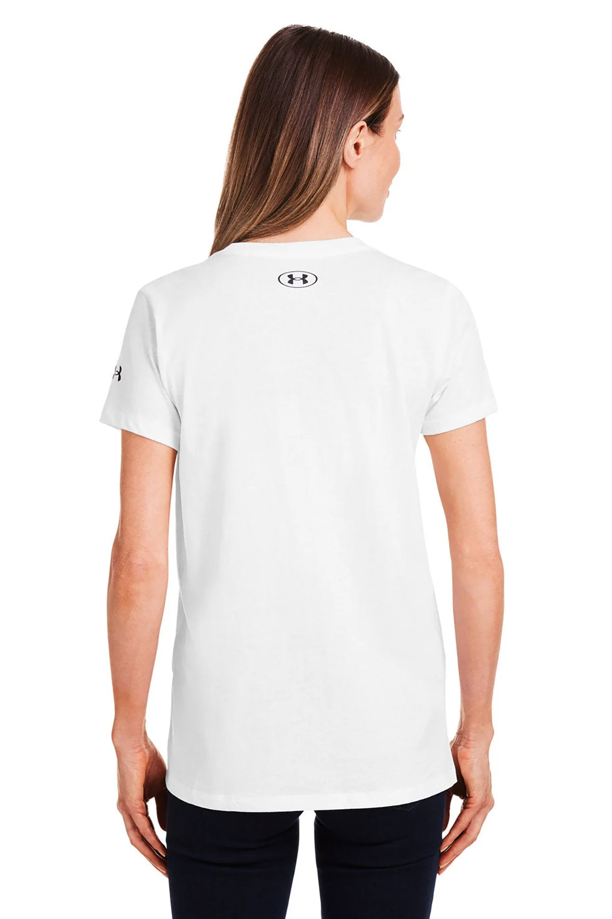 Under Armour Ladies Athletic 2.0 T-Shirt, White [Reality Defender] - Image 3
