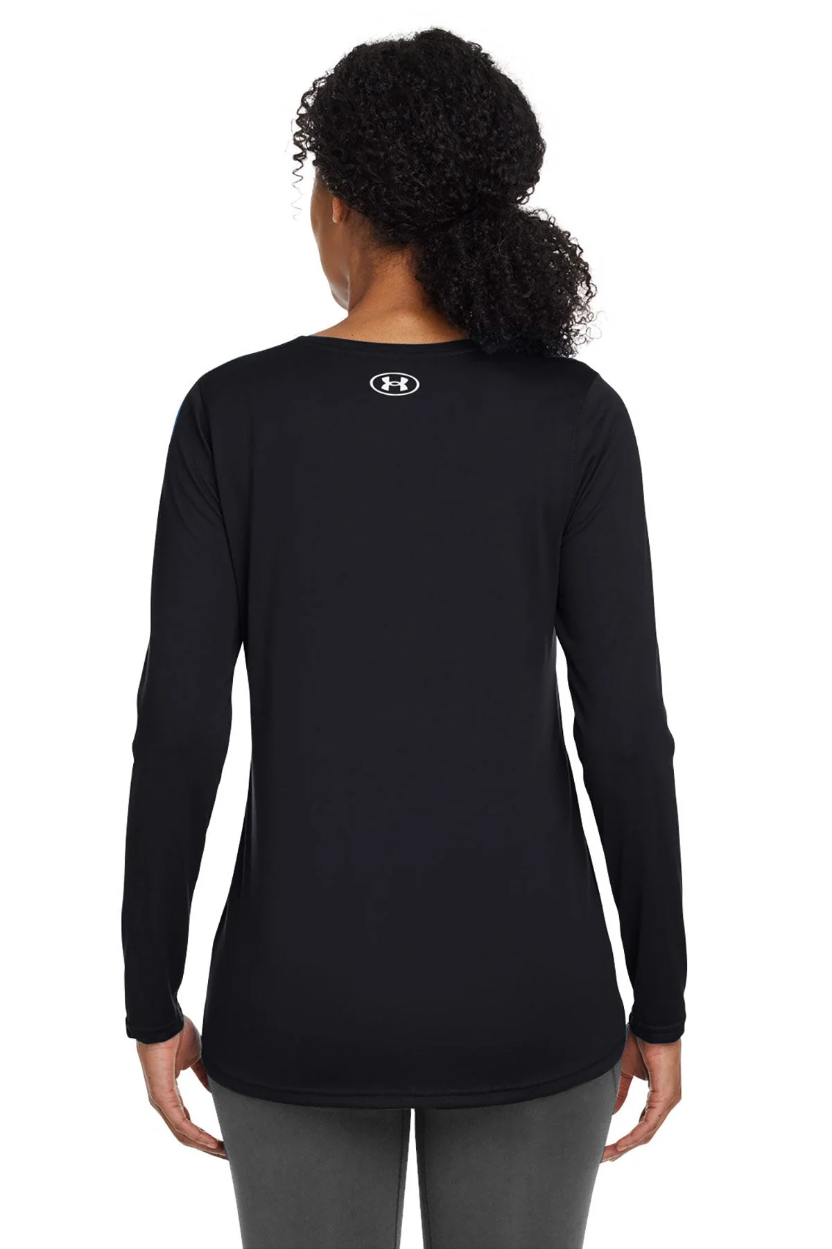 Under Armour Ladies Long-Sleeve T-Shirt, Black [Lane & Waterman] - Image 2