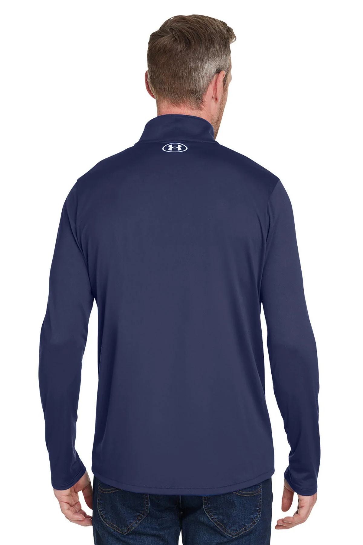 Under Armour Men's Tech Quarter-Zip, Medium Navy [GuidePoint Security] - Image 2