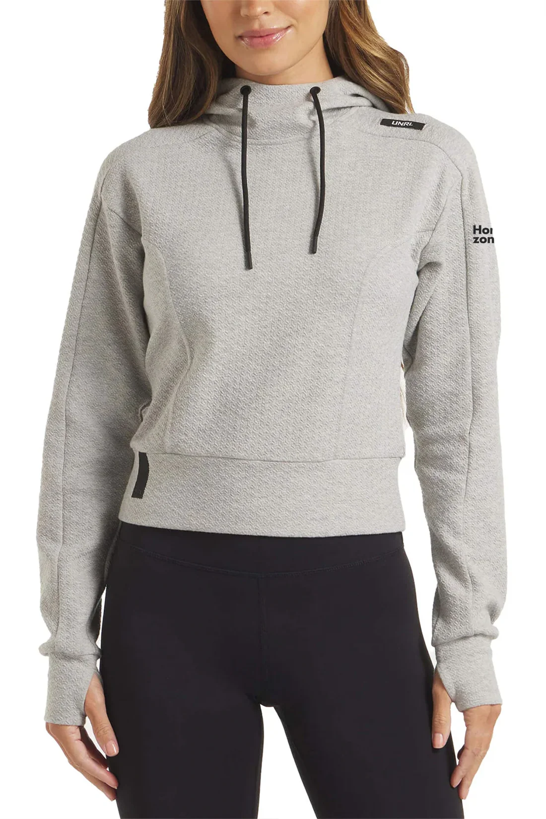 UNRL Womens Elevation Hoodie, Heather Grey [Horizontal Talent]