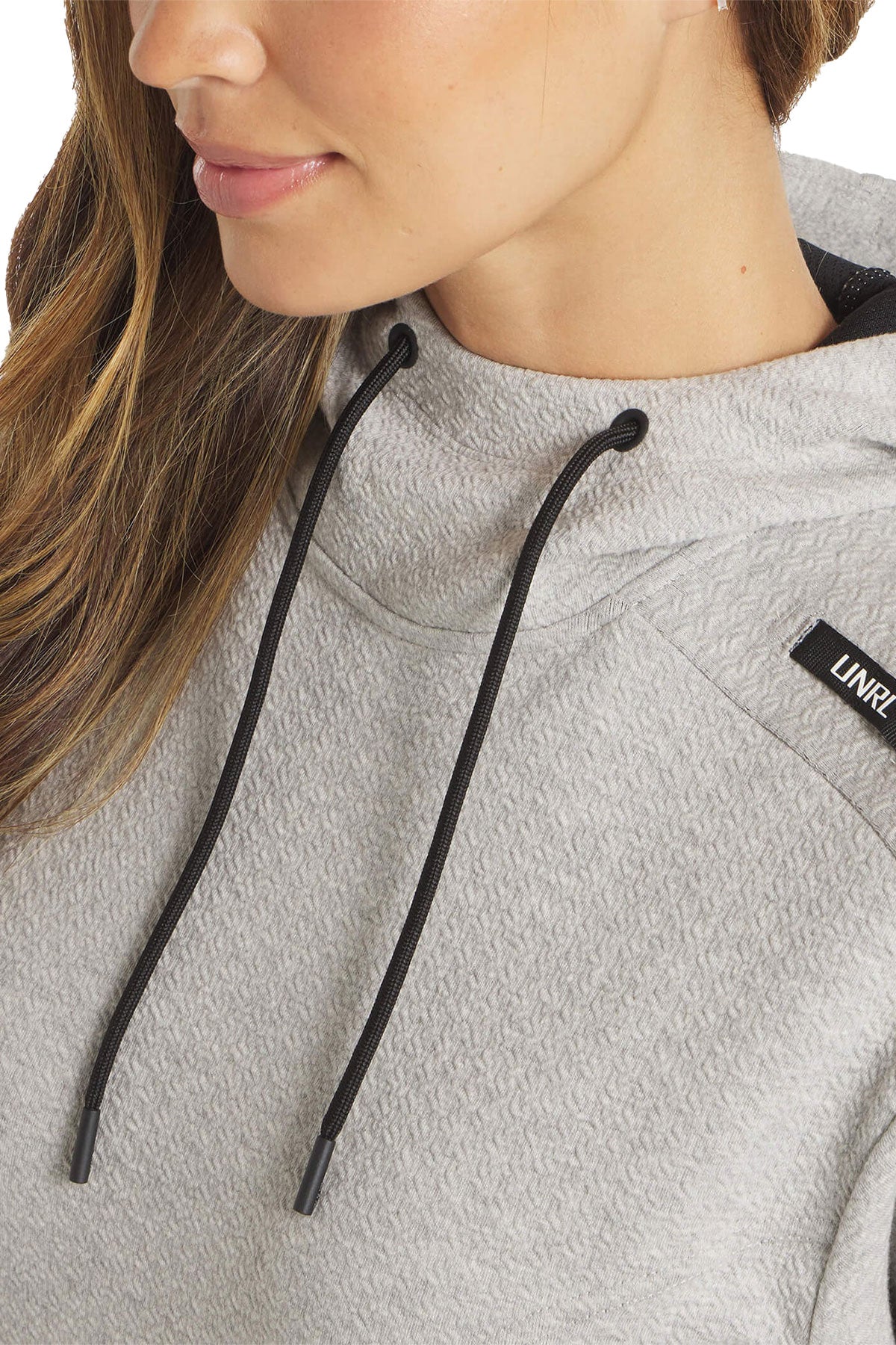 UNRL Womens Elevation Hoodie, Heather Grey [Horizontal Talent] - Image 3