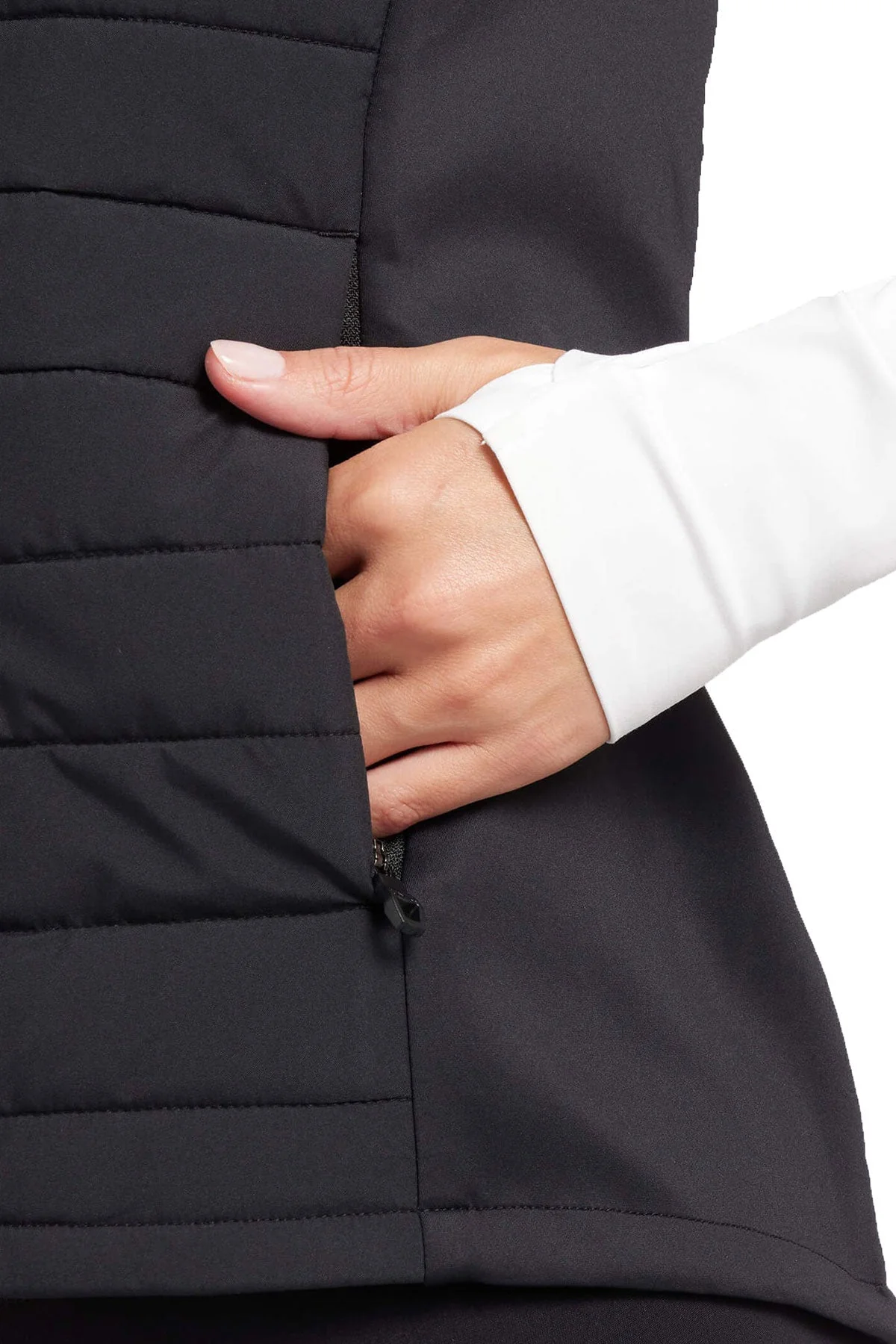 UNRL Womens Vancouver Quilted Vest, Black [Cunningham & Associates, LLC] - Image 3