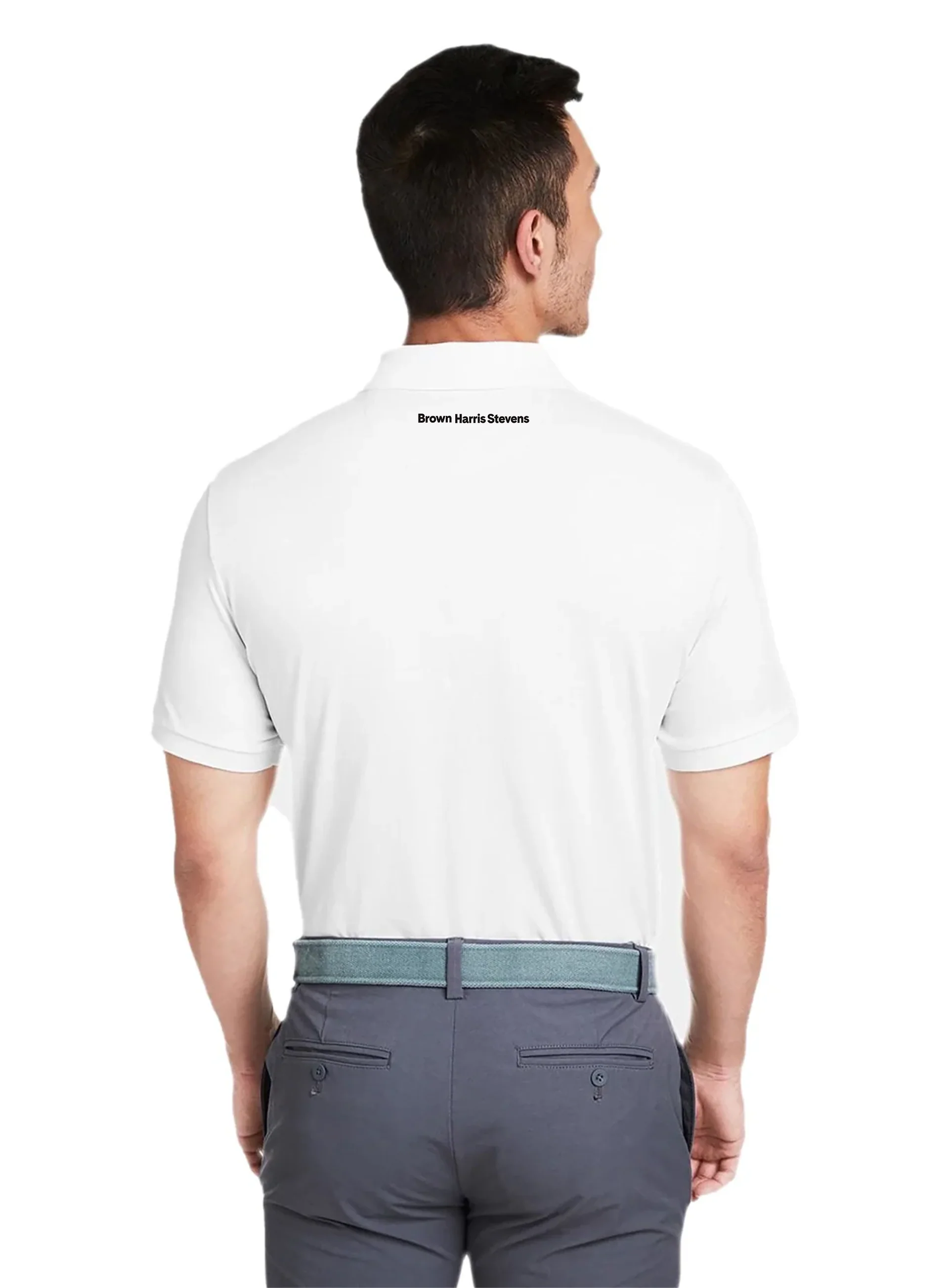 Vineyard Vines Mens Edgartown Pique Short-Sleeve Polo, White Cap [Brown Harris Stevens] - Image 2