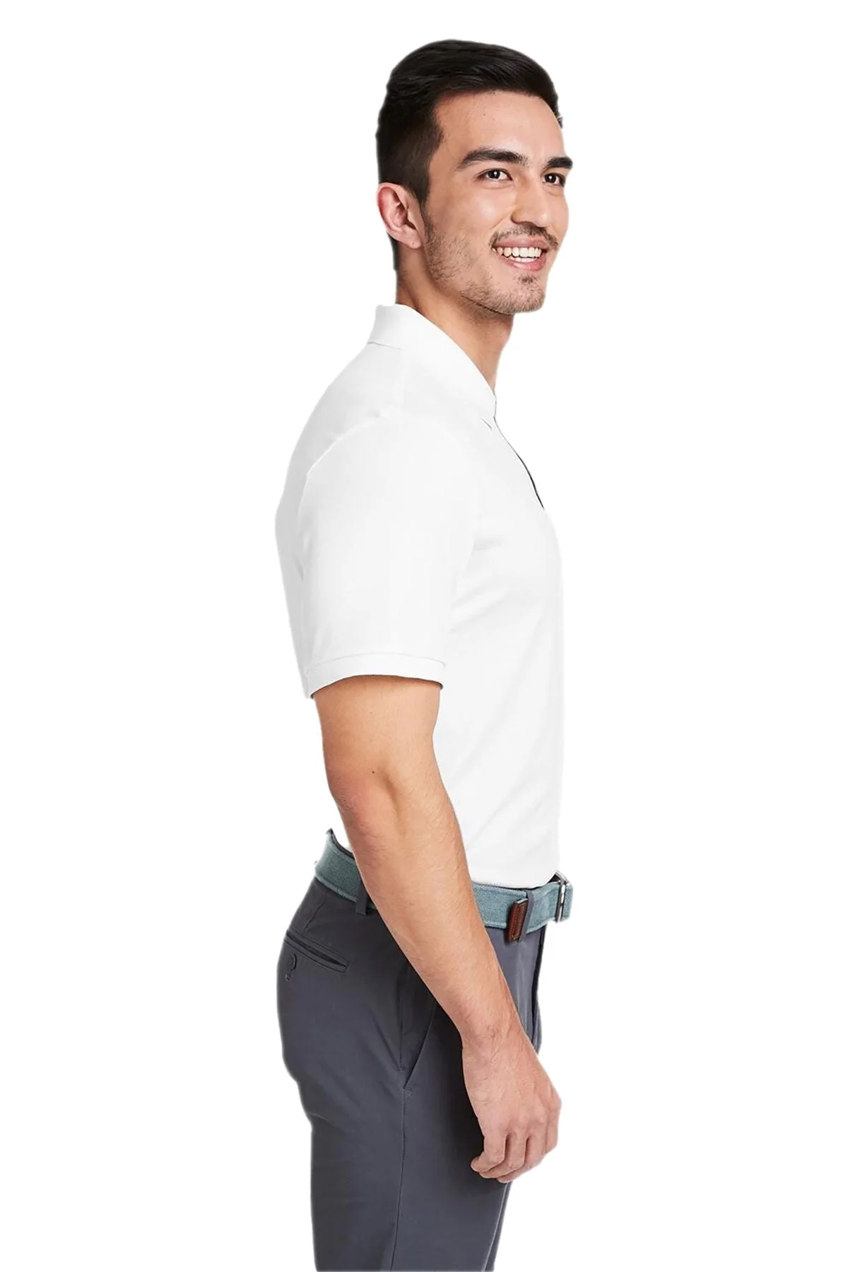 Vineyard Vines Mens Edgartown Pique Short-Sleeve Polo, White Cap [Brown Harris Stevens] - Image 3