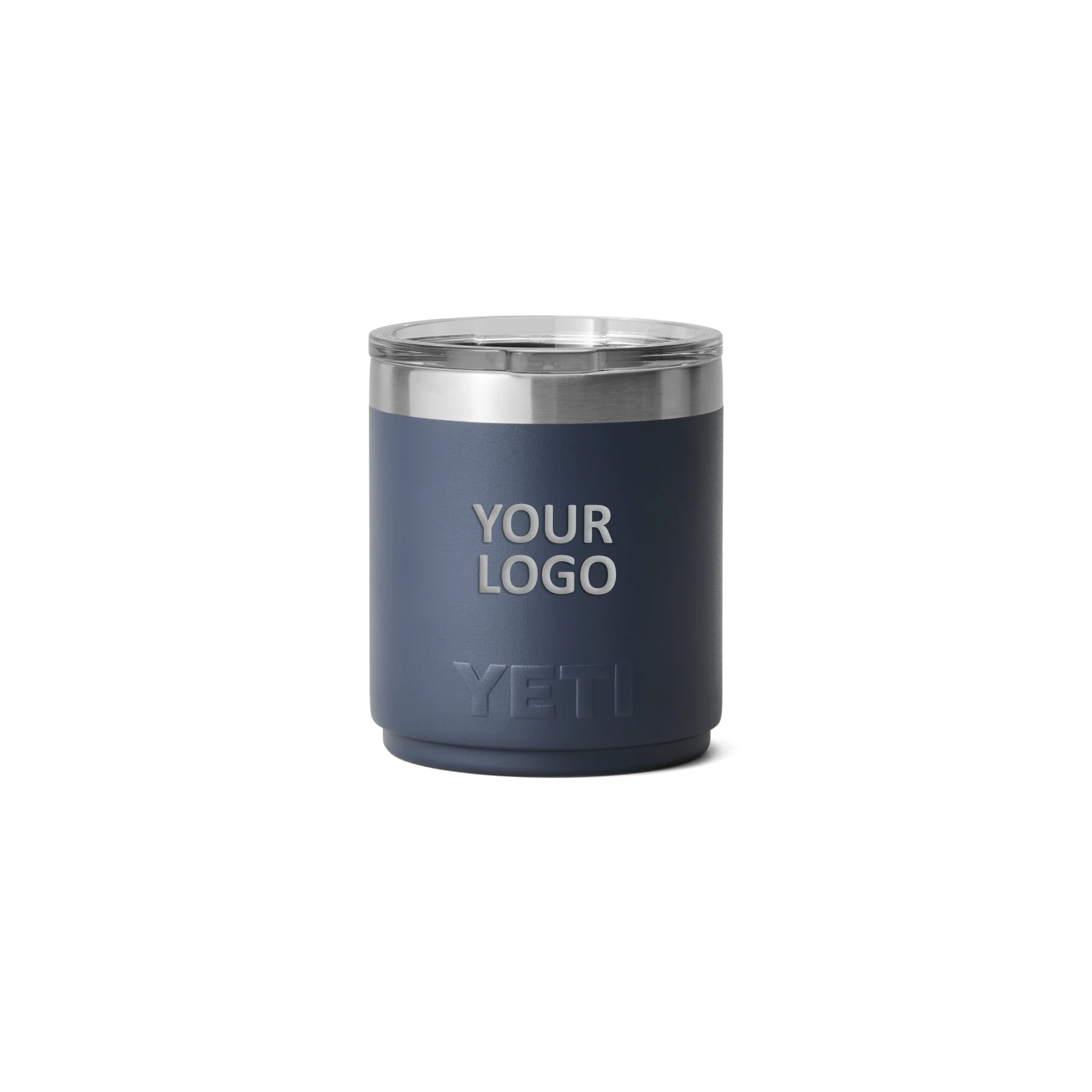 YETI Custom 10 oz Lowballs with Magslider Lid, Navy