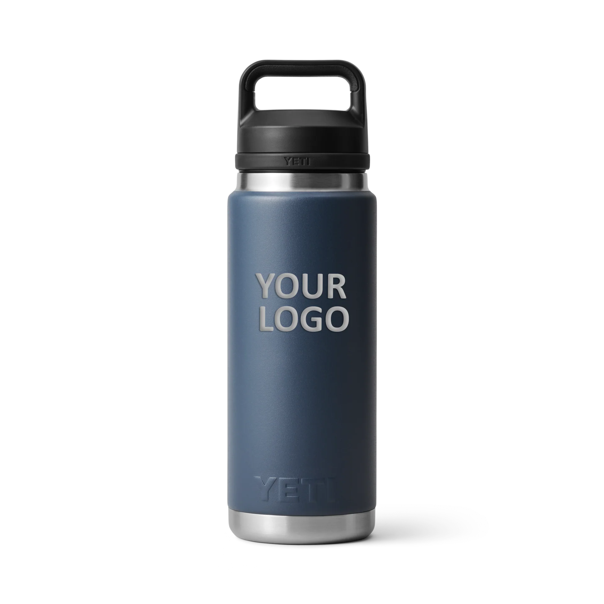 YETI Custom 26 Oz Rambler Bottles with Chug Cap, Navy
