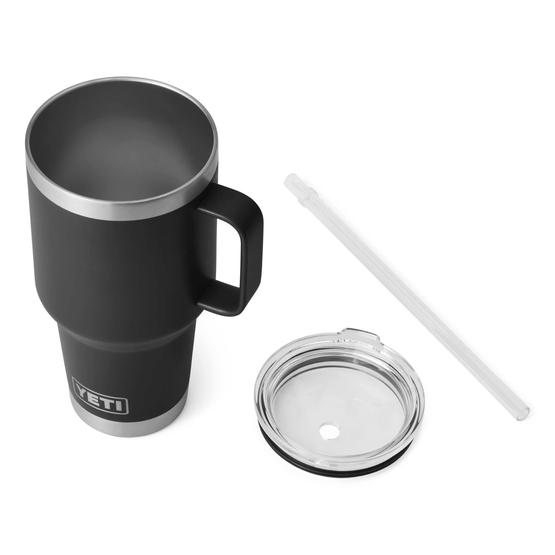 Yeti Rambler 35 Oz Straw Mug With Straw Lid, Black [Tilt] - Image 3