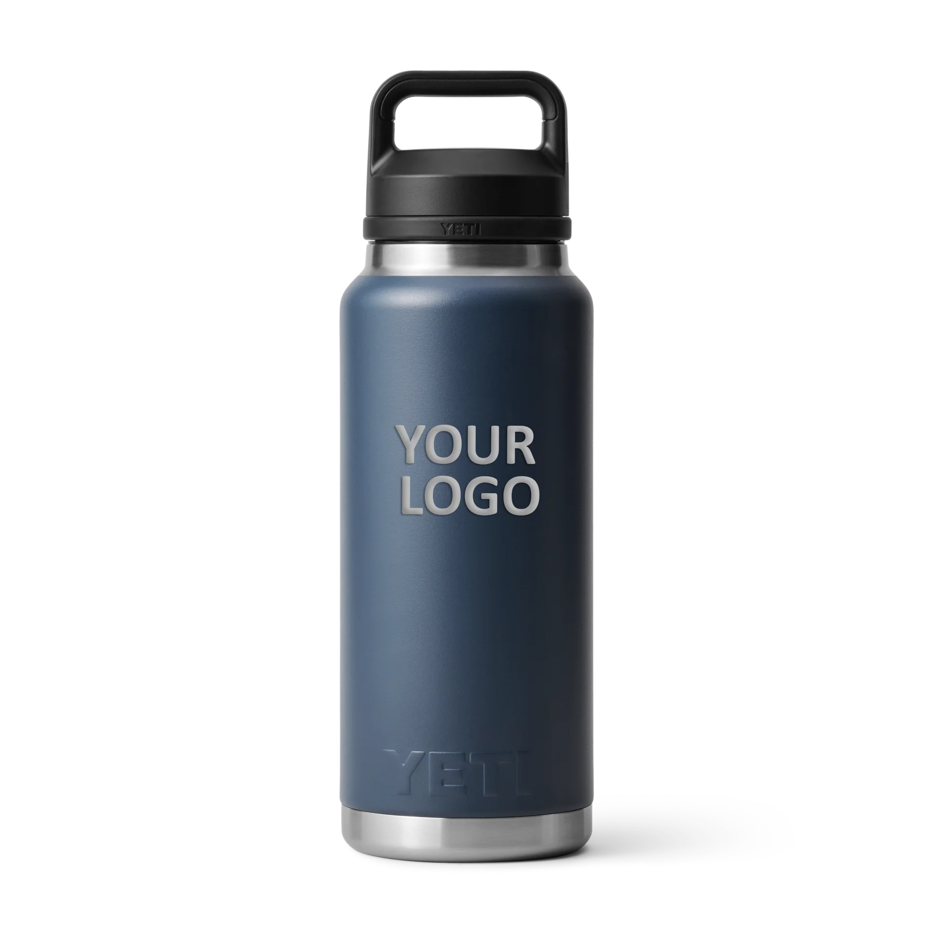 YETI Custom 36 Oz Rambler Bottles with Chug Cap, Navy