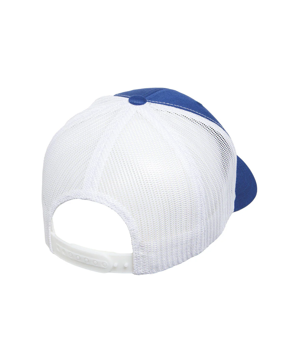 Yupoong Retro Customized Trucker Caps, Royal/ White - Image 2